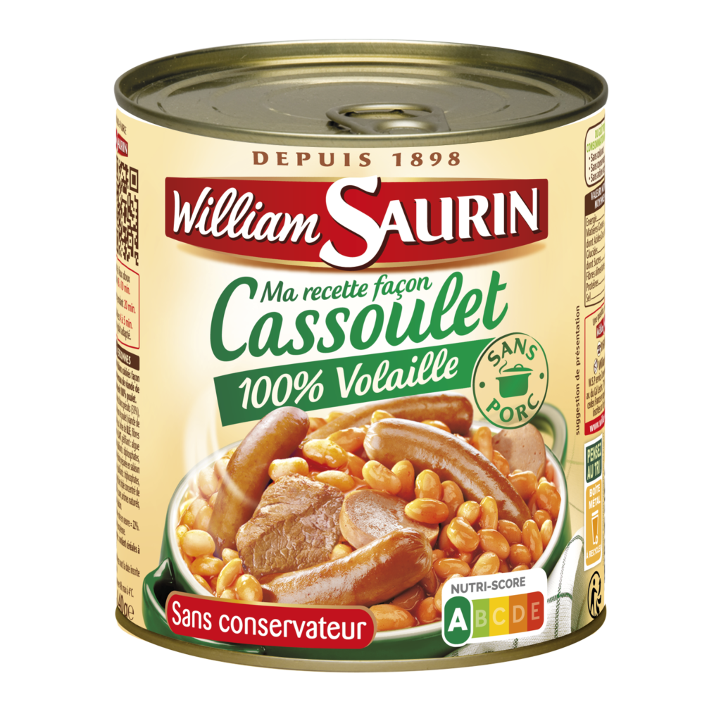 Cassoulet 100 Volaille William Saurin